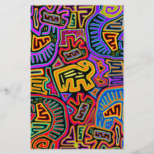 Papelaria San Blas Island Mola Collage