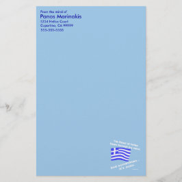 Papelaria Sangue de Hellas e Ouzo Personalizado