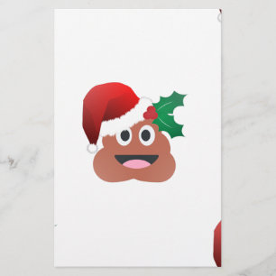 Papelaria santa claus poop emoji