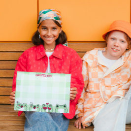 Papelaria Sapo de Cartoon de Manga Personalizável para Crian