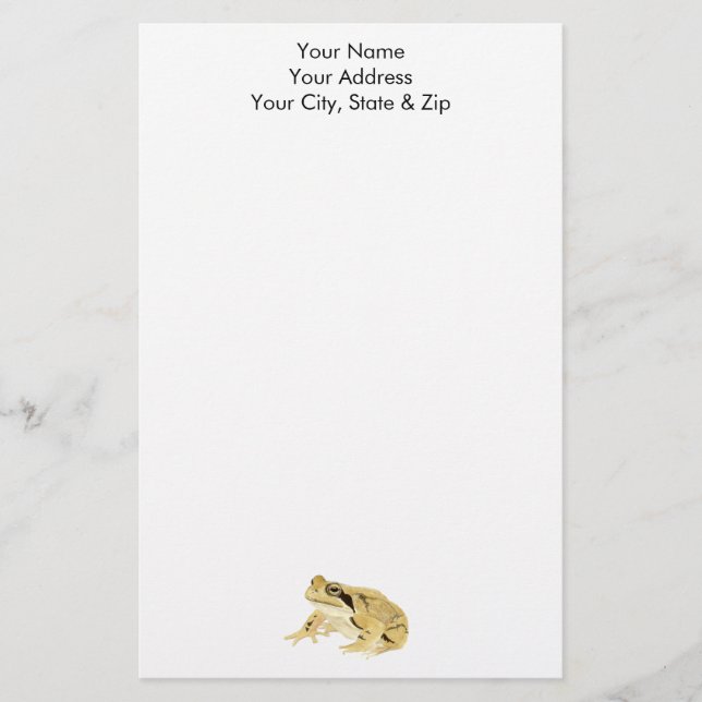 Papelaria Sapo de madeira (Frente)