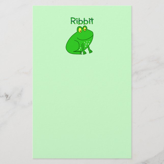 Papelaria Sapo Ribbit (Frente)