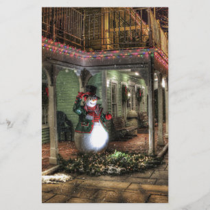 Papelaria Saudações de Snowman