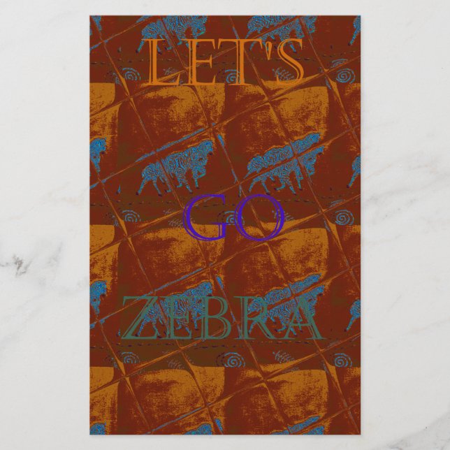 Papelaria Savannah Safari deixa Zebra Hakuna Matata mais (Frente)