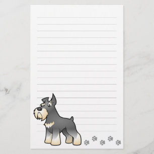 Papelaria Schnauzer dos desenhos animados