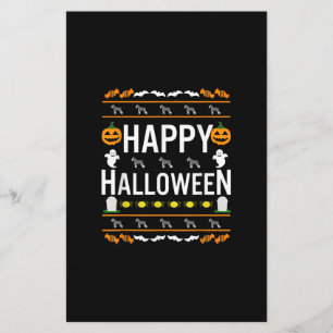 Papelaria Schnauzer Halloween Lazy Ugly Costume Dog T-Shirt.