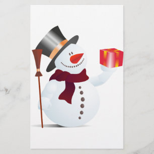 Papelaria Schneemann / Boneco de neve para o Natal / X-mas