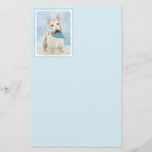 Papelaria Scottish Terrier Wheaten Dog Painting