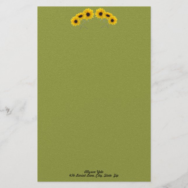 Papelaria Seis Flores Florais Fotografias com Arco Personali (Frente)