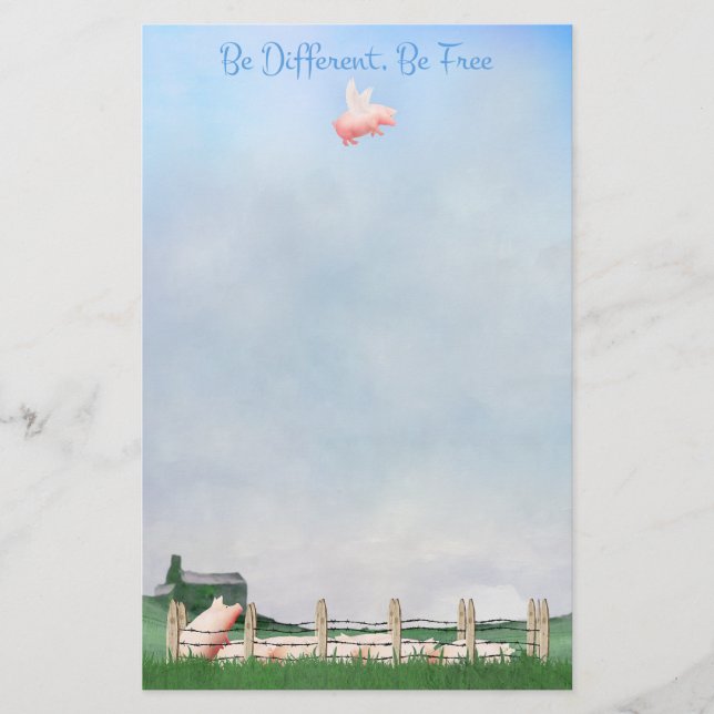 Papelaria Seja Diferente, Seja Livre (Frente)