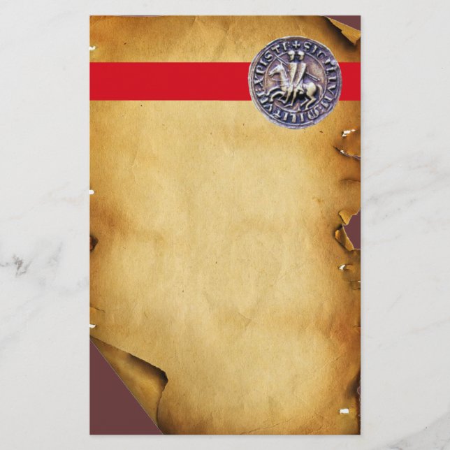 Papelaria SELO DO MODELO KNIGHTS, BURRAMENTO castanho (Frente)