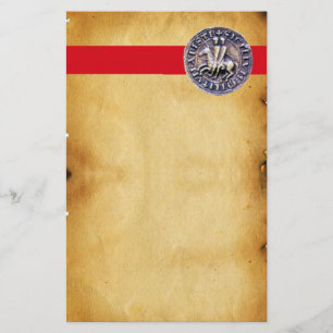 Papelaria SELO DO MODELO KNIGHTS, BURRAMENTO castanho