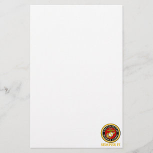Papelaria Selo oficial marinho dos E.U. - Semper Fi