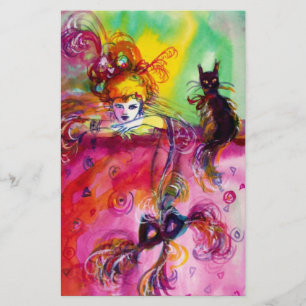 Papelaria SENHORA COM CT PRETO / Mascarada Veneziano