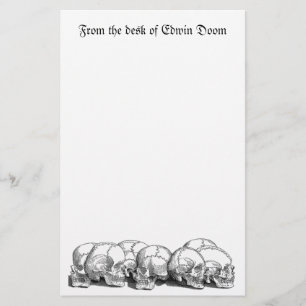 Papelaria Sete crânios Vintage