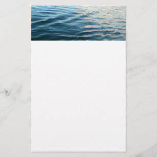 Papelaria Shades of Blue Water Abstract Nature Photography