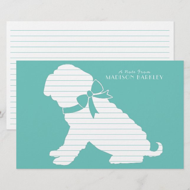 Papelaria Shar Pei Dog Puppy (Frente/Verso)