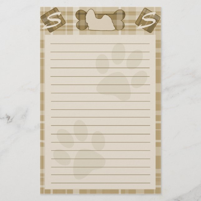 Papelaria Shih Tzu Dog Breed Stationery (Frente)