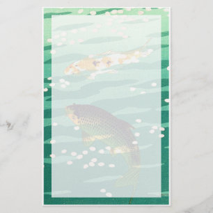 Papelaria Shiro Kasamatsu Karp Koi - lagoa japonesa