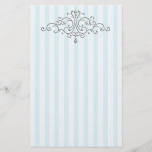 Papelaria Silver Princess Filigree