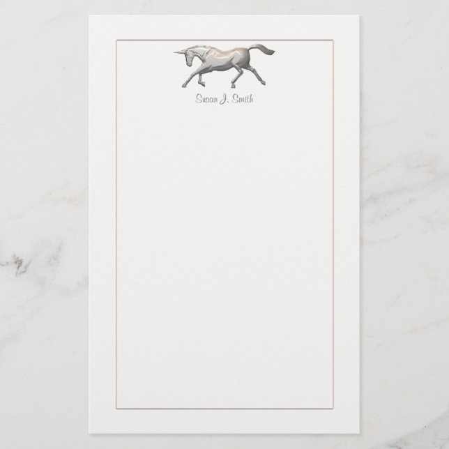 Papelaria Silver Unicorn (Frente)