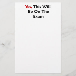 Papelaria Sim, isto estará no exame