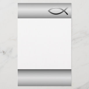 Papelaria Símbolo do cristão dos peixes de Ichthys Jesus