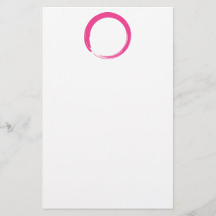 Papelaria Símbolo Zen Rosa / Círculo Enso
