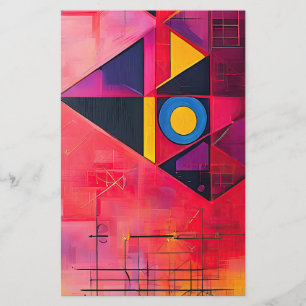 Papelaria Símbolos Geométricos Abstrato nº 04.