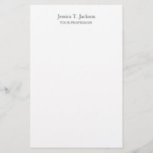 Papelaria Simples Elegante Profissional