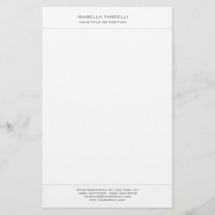 Papelaria Simples Minimalista Moderno Profissional