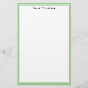 Papelaria Simplicity DIY Frame White Personalizado Verde