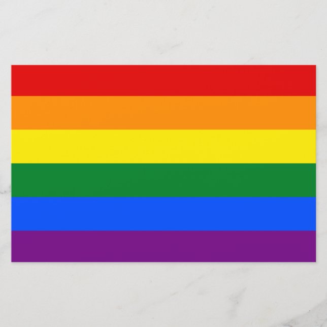 Papelaria Sinalizador arco-íris (LGBT) (Frente)