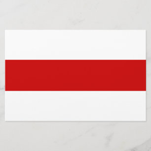 Papelaria Sinalizador da Bielorrússia (Vermelho e Branco)