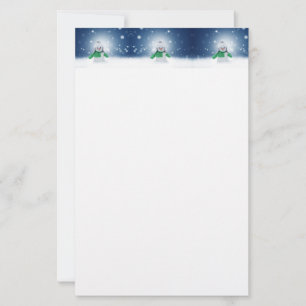 Papelaria Snowman de inverno de Natal SlipperyJoe echarme