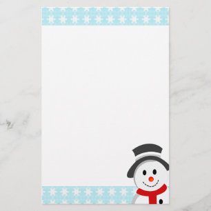 Papelaria Snowman e Snowflakes