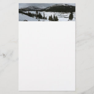 Papelaria Snowy Ellery Lake California Fotografia de inverno
