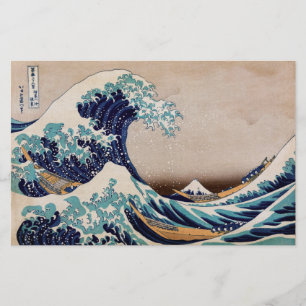 Papelaria Sob a onda do Excelente de Kanagawa