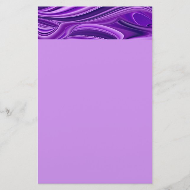 Papelaria Sonhos de Arco-Íris de Flor Roxo (Frente)