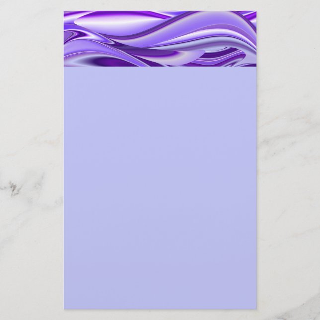 Papelaria Sonhos de Arco-Íris de Flor Roxo (Frente)