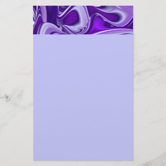 Papelaria Sonhos de Arco-Íris de Flor Roxo (Frente)