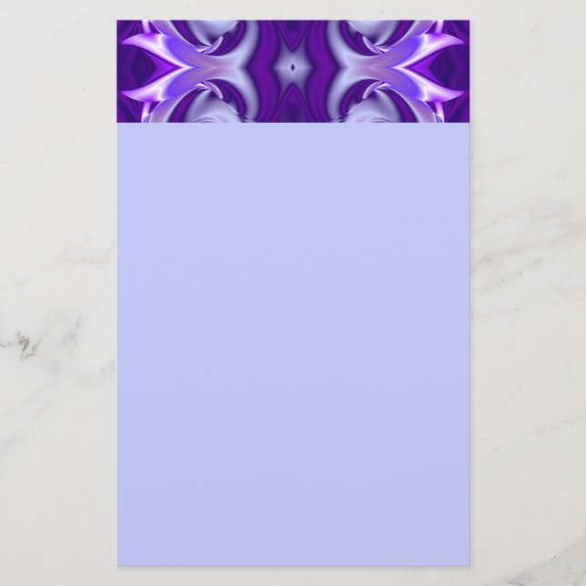 Papelaria Sonhos de Arco-Íris de Flor Roxo (Frente)