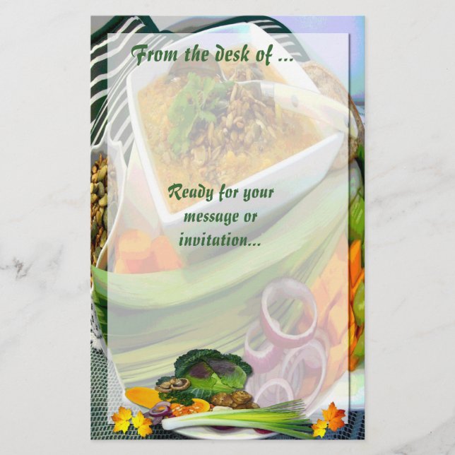 PAPELARIA SOPA QUENTE ~ PAPEL DE CARTA # 3 (Frente)