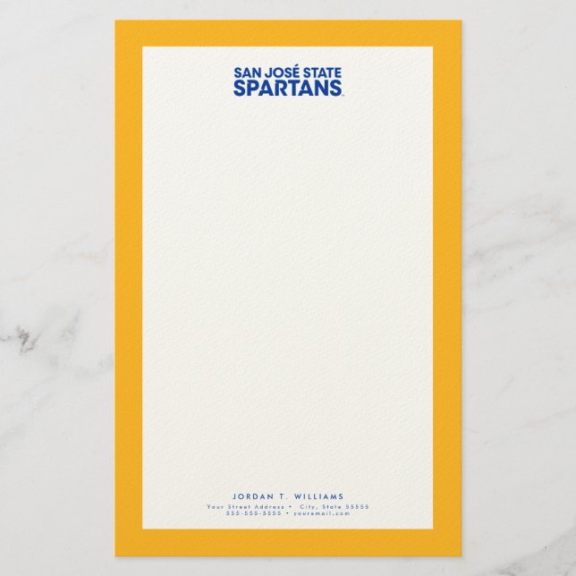 Papelaria Spartans State Spartans Wordmark (Frente)