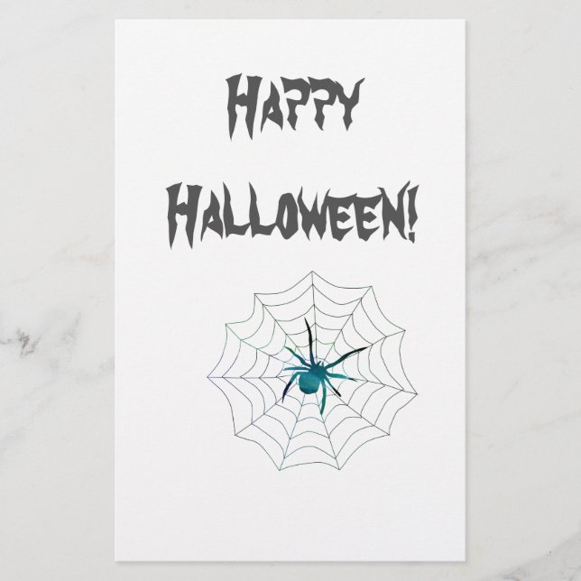 Papelaria Spider Happy Halloween! (Frente)