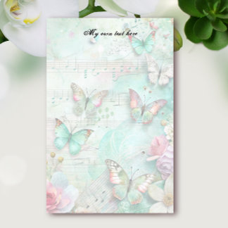 Papelaria Spring Bitterflies Letter Sheets Stationery