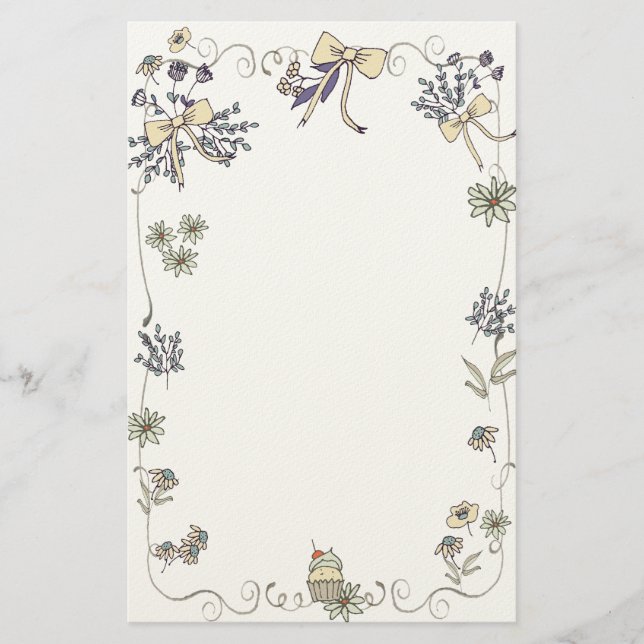 Papelaria Spring Daisy Whimsy (Frente)
