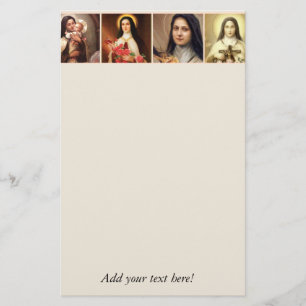 Papelaria St. Therese o crucifixo pequeno dos rosas da flor