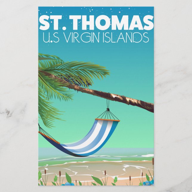 Papelaria St Thomas Ilhas Virgens Americanas. (Frente)