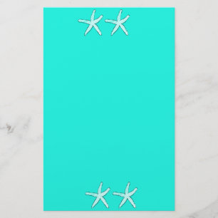 Papelaria Starfish, de fundo azul, praia 2020
